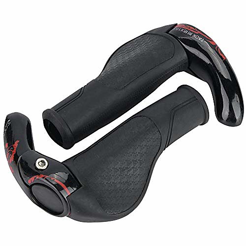 

bike handlebar grips, comfortable handlebar end grips for bike handle accessory (black)