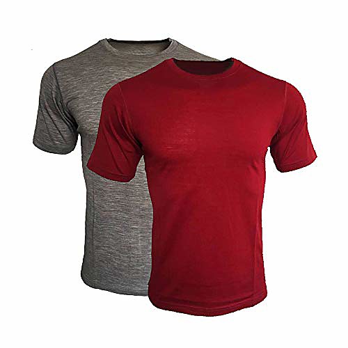 

Men's T shirt Solid Color Short Sleeve Date Tops Cotton White Black Purple