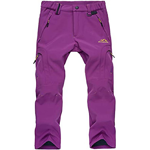 

skiing trousers women mountain waterproof trousers ladies fishing hunting travel trousers fleece pants purple