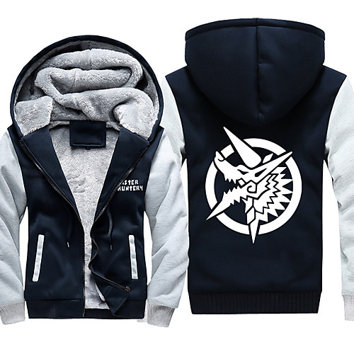 

naruto anime unisex full-zip hoodie coat winter thicken fleece warm