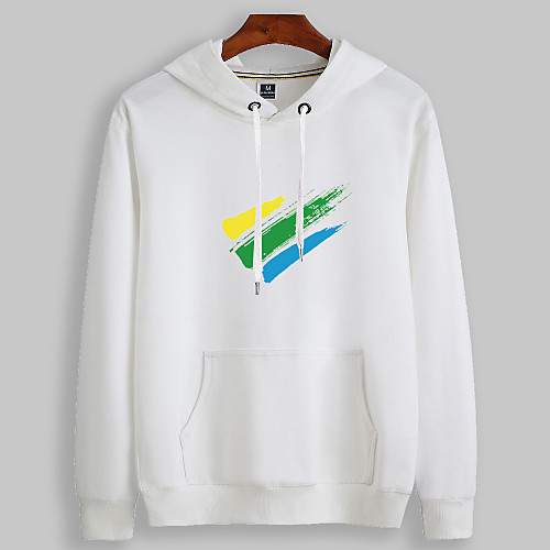 

Women's Pullover Hoodie Sweatshirt Graphic Front Pocket Daily Basic Casual Hoodies Sweatshirts White Red Gray