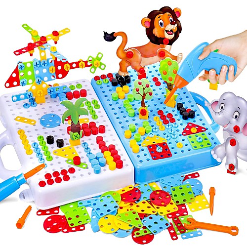 

Building Blocks Construction Set Toys Drill Set 198 pcs STEAM Toy compatible ABSPC Legoing Transformable Creative Educational Boys' Toy Gift / Kid's