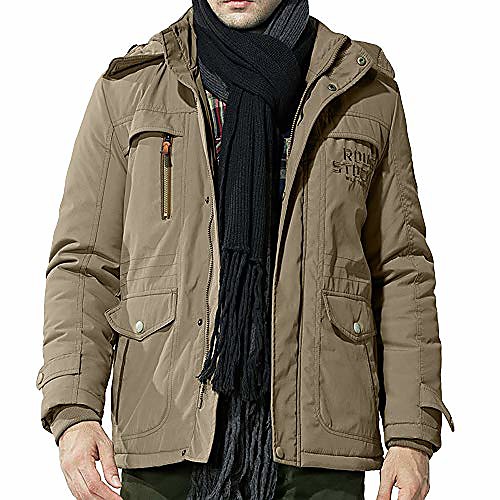 

doric plus size winter coats jackets for men warm parka faux fur lined with detachable hood