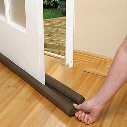 

Brown Home Decors Doors and Windows Protecter Wind Dust Blocker Door Stops Twin Guard Stopper Energy Save Protector