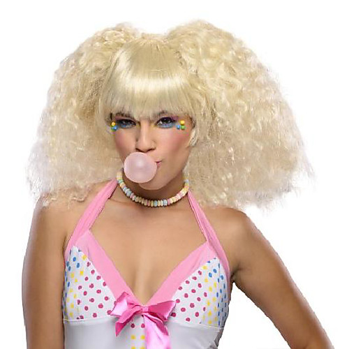 

bubble gum blonde wig, blonde, one size