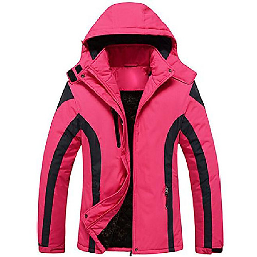 

cloudy women's mountain jacket fleece windproof ski jacket(rose red,l)