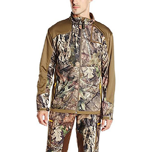 

yukon gear men's technical fleece midlayer jacket, mossy oak break-up country, xx-large