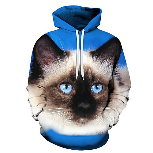 

Men's Pullover Hoodie Sweatshirt Graphic Ugly Christmas Animal Christmas 3D Print 3D Print Christmas Hoodies Sweatshirts Black Blue Khaki