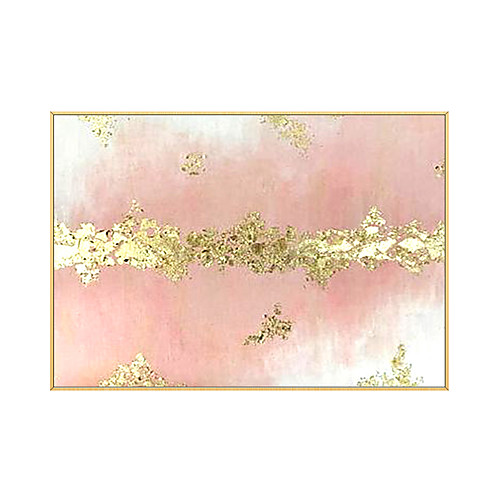 

100% Hand Abstract Golden Simple Pretty Canvas Oil Painting Wall Art Picture For Living Room Aisle Modern Home Decor