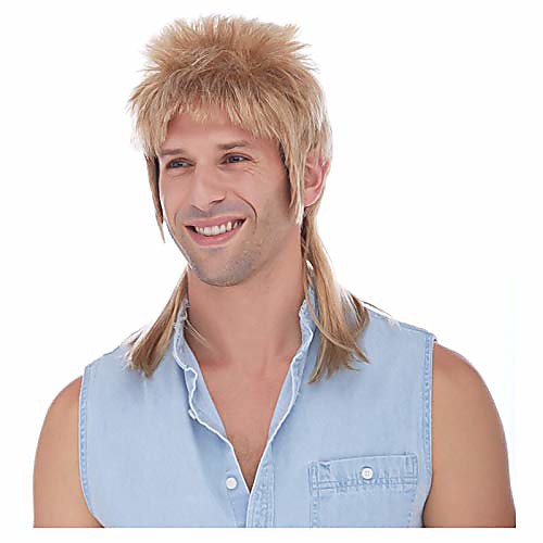 

men's mullet wig honey blonde (honey blonde)