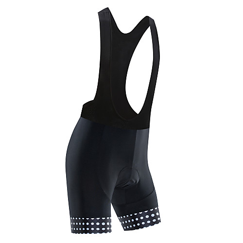 

21Grams Women's Cycling Padded Shorts Cycling Bib Shorts Bike Shorts Bib Shorts Padded Shorts / Chamois Breathable Quick Dry Moisture Wicking Sports Polka Dot White / Black / BlackWhite Mountain
