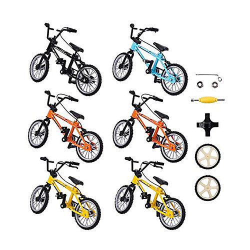 

11 pcs Finger skateboards Finger bikes Finger Toys Plastics Alloy Office Desk Toys with Replacement Wheels and Tools Party Favors Kid's Adults All Party Favors for Kid's Gifts