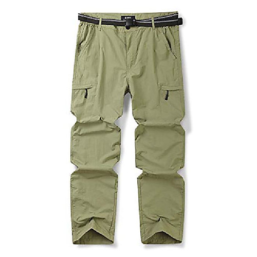 

men's quick dry pull on cargo pants, outdoor hiking camping fishing khaki 40