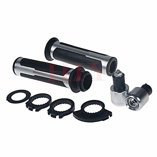

grips mmotorcycles 8 colors barracuda 7/822mm universal street & e racing cnc aluminum motorcycle handle bar caps/knobs - (color: silver)