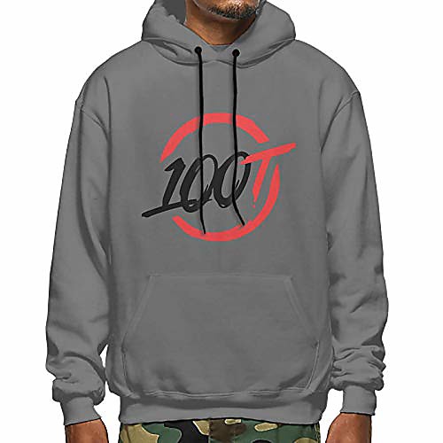 

100 thieves logo men's unisex hoodie heavygray m