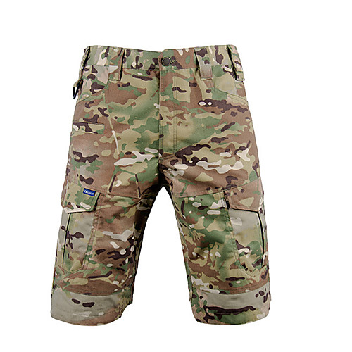 

Men's Hiking Shorts Waterproof Breathable Quick Dry Ventilation Fall Spring Summer Camo / Camouflage Bottoms for Camping / Hiking Hunting Fishing Black Army Green Camouflage XS S M L XL