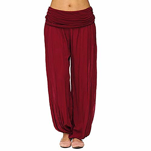 

yoga harem pants plus size women boho thai floral loose baggy trousers