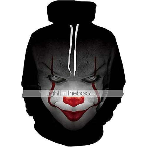 

unisex hoodies realistic 3d printed horror roles hoodies sweater (terro6, 2x-large)