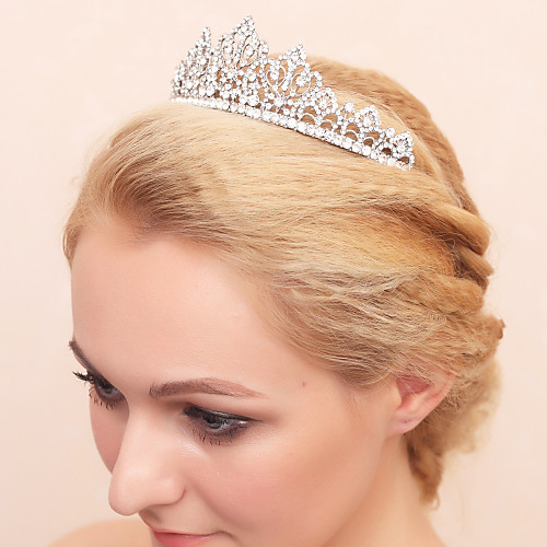 

Rhinestone / Alloy Tiaras / Headpiece with Rhinestone 1 Piece Wedding Headpiece