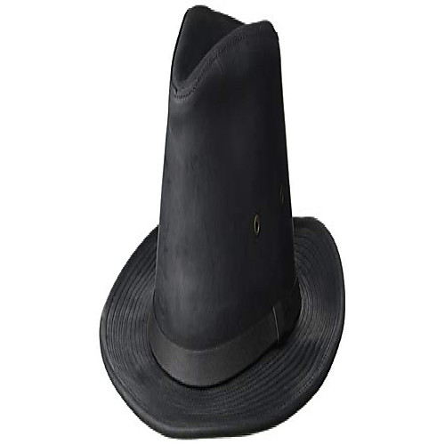 

henschel full grain oiled leather safari hat, black, large