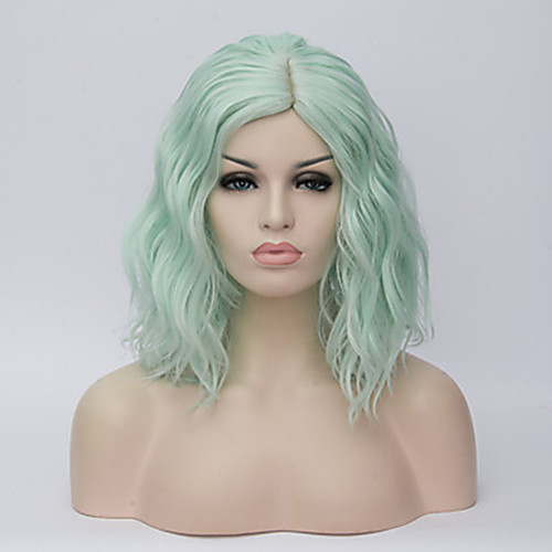 

Synthetic Wig Hathaway Middle Part Wig Green Short Curly Golden Blonde Synthetic Hair 12 inch Women Synthetic Sexy Lady Hairstyle
