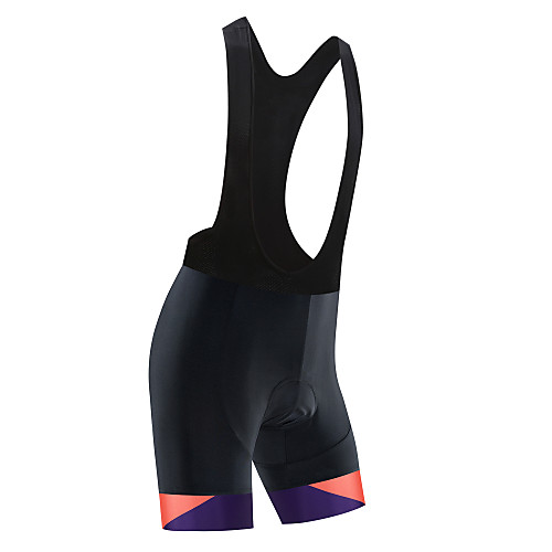 

21Grams Women's Cycling Bib Shorts Cycling Shorts Bike Shorts Bib Shorts Padded Shorts / Chamois Breathable Quick Dry Sports Stripes Black / Purple / BlackWhite Mountain Bike MTB Road Bike Cycling