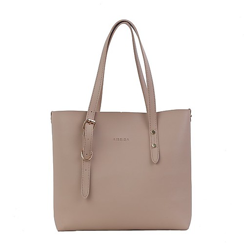 

Women's Bags PU Leather Leather Top Handle Bag Buttons Daily Outdoor Handbags Baguette Bag Gray Green Black Khaki Brown