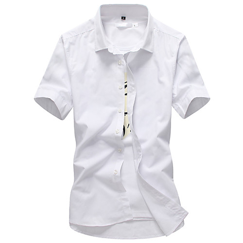 

men's big short-sleeve easy care dress shirt - court green s508 l