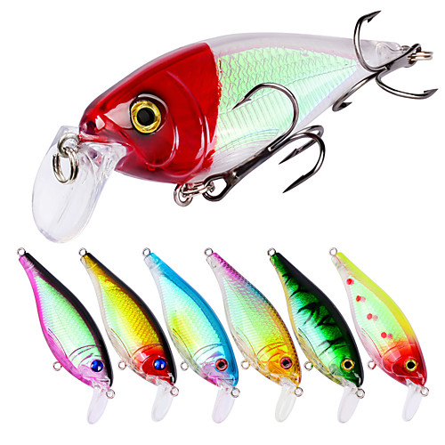 

8 pcs Fishing Lures Vibration / VIB Sinking Bass Trout Pike Sea Fishing Bait Casting Spinning