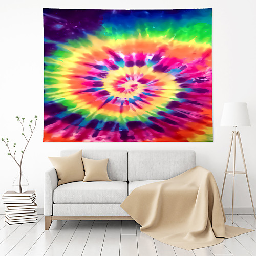 

Wall Tapestry Art Decor Blanket Curtain Hanging Home Bedroom Living Room Decoration Polyester Blue Tie Dye
