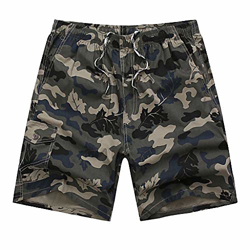 

loose camouflage patchwork shorts men's summer outdoors casual overalls pants