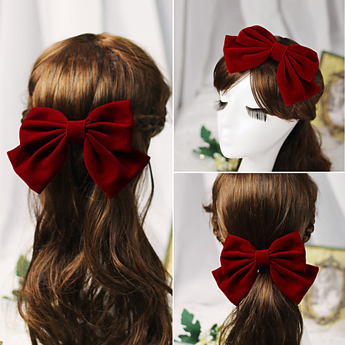 

Antique Elegant Other / Flannel Headpiece / Hair Clip with Bowknot 1 Piece Special Occasion / Daily Wear Headpiece