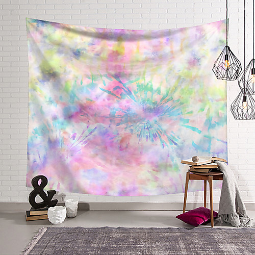 

Wall Tapestry Art Decor Blanket Curtain Hanging Home Bedroom Living Room Decoration Polyester Novelty Colorful Halo Dye