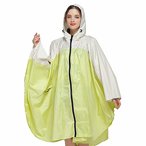 

rain poncho jacket coat for adults hooded raincoat waterproof with zipper outdoor unisex reusable eva rain resistant poncho cape with drawstring hood color 1