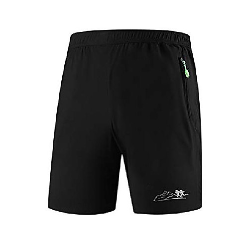 

men's athletic running shorts casual quick dry training jogging workout short pants black s