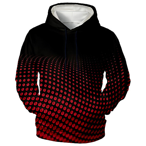 

Men's Pullover Hoodie Sweatshirt Graphic Abstract 3D Front Pocket Hooded Daily 3D Print 3D Print Casual Hoodies Sweatshirts Long Sleeve Wine