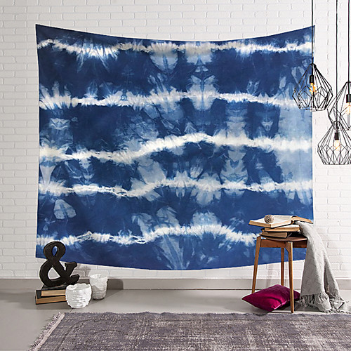 

Wall Tapestry Art Decor Blanket Curtain Hanging Home Bedroom Living Room Decoration Polyester Blue Tie Dye