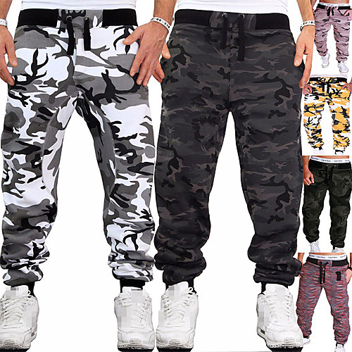

Men's Sweatpants Joggers Jogger Pants Street Bottoms Cotton Winter Fitness Gym Workout Running Training Exercise Breathable Soft Sweat wicking Sport White Yellow Blushing Pink Burgundy Grey Green