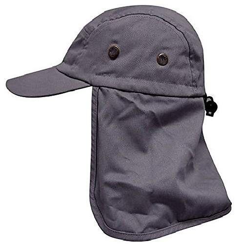 

fishing hat safari hat sun protection outdoors neck flap cap dark gray