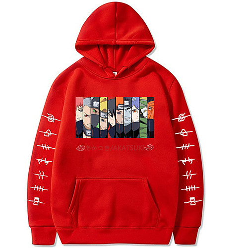 

Inspired by Naruto Akatsuki Cosplay Costume Hoodie Polyester / Cotton Blend Graphic Printing Hoodie For Men's / Women's