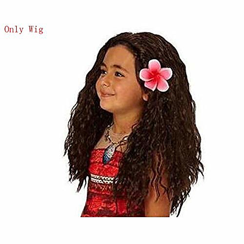 

new summer moana dress for girls moana princess dresses kids party cosplay costumes with wig children clothing vaiana clothes only wig 4t