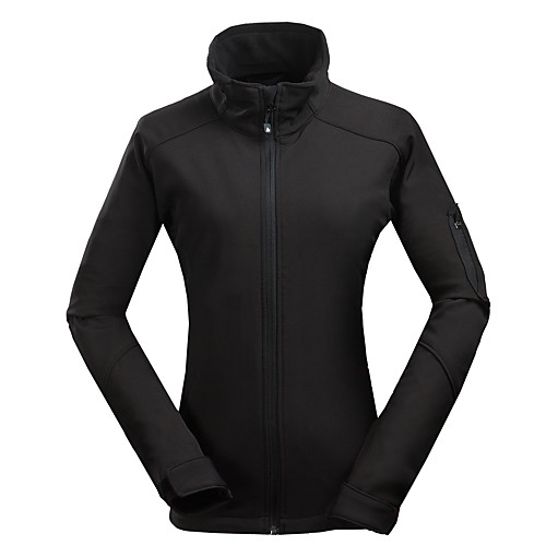 

Cikrilan Women's Hiking Softshell Jacket Hiking Jacket Hiking Windbreaker Winter Outdoor Solid Color Thermal Warm Waterproof Windproof Fleece Lining Jacket Top Softshell Single Slider Full Length