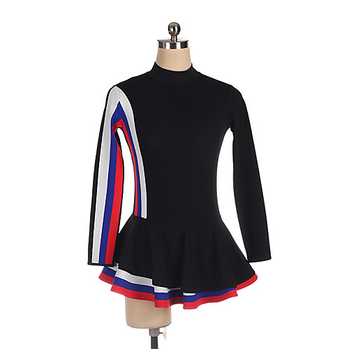 

Figure Skating Dress Women's Girls' Ice Skating Dress Black Spandex High Elasticity Training Competition Skating Wear Classic Long Sleeve Ice Skating Figure Skating / Kids