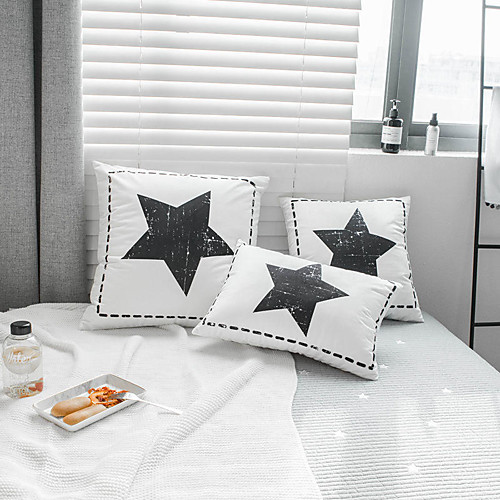 

Nordic Style Black And White Swan Velvet Printing Pillow Case Cover Living Room Bedroom Sofa Pillow Case Cover