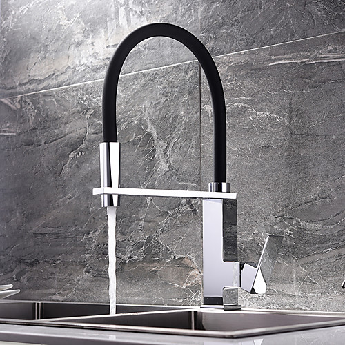 

Kitchen faucet - Single Handle One Hole Electroplated / Painted Finishes Tall / High Arc Mount Outside Contemporary Kitchen Taps