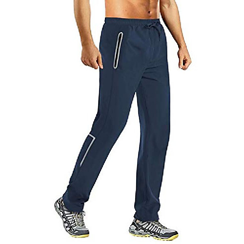 

mens lightweight pants open bottom athletic pants workout gym running pants for men outdoor training pants navy