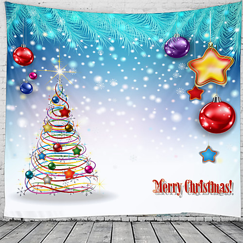 

Christmas Santa Claus Holiday Party Wall Tapestry Art Decor Blanket Curtain Picnic Tablecloth Hanging Home Bedroom Living Room Dorm Decoration Christmas Tree Gift Fireplace