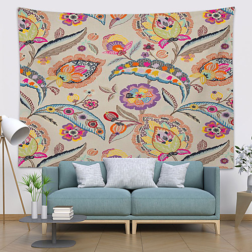 

Wall Tapestry Art Decor Blanket Curtain Hanging Home Bedroom Living Room Decoration Polyester Plant Flower Floral