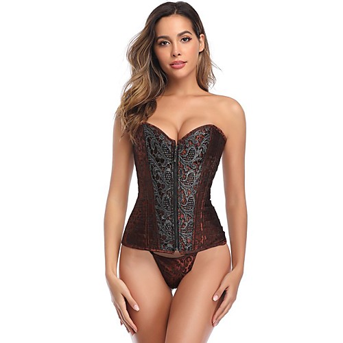 

Women's Corset G-strings & Thongs Panties Opaque Jacquard Sexy Basic Undergarments