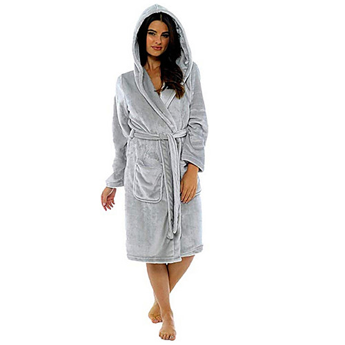 

Women's Hooded Robes Pajamas - Print, Solid Colored